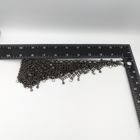 Stunning RJ Graziano Metal & Crystal Bib Necklace - Picture 10 of 13